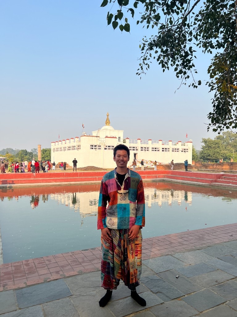 Visiting Lumbini at Maya Devi Temple